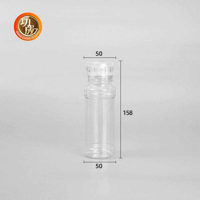 250ml PET Baharat Şişeleri Çeşniler Tuz ve Biber Kapları