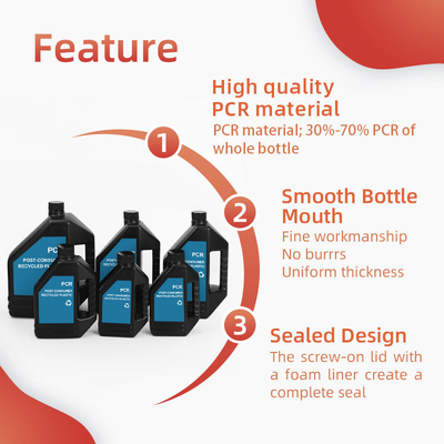 500ml plastik PCR motor yağı şişesi ve vida kapağı