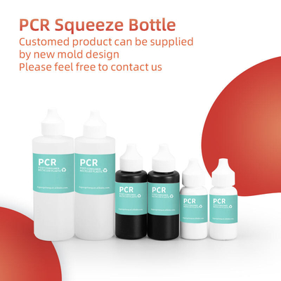 30Ml 50Ml 120Ml Pcr Düzene sahip geri dönüşümlü plastik sıkıştırma şişeleri