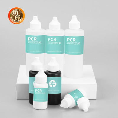 Kozmetik Pcr Plastik dağıtım Twist Top Saç Yağı Şişeleri ile Squeeze Şişeler Die Nozzle Uygulayıcı