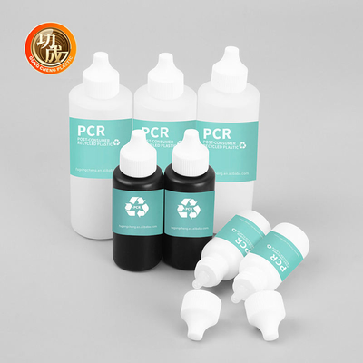 30Ml 50Ml 120Ml Ekoloji dostu PCR Plastik Squeeze Şişeleri Twist Top Mürekkep Saç Yağı Şişeleri