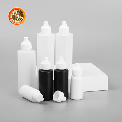 PE Plastik Squeeze Şişeleri 120Ml Yumuşak Saç Yağı Boyası Sos Dönüş Açık dağıtım Kapak Uygulayıcı