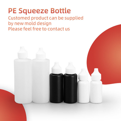 PE Plastik Squeeze Şişeleri 120Ml Yumuşak Saç Yağı Boyası Sos Dönüş Açık dağıtım Kapak Uygulayıcı