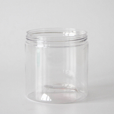 Çikolata için özel açık geniş ağızlı PET plastik kavanoz silindir şekli