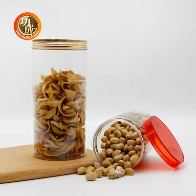 Özel PET Gıda Plastik Geniş Ağızlı Kapaklı Kavanozlar 410ml