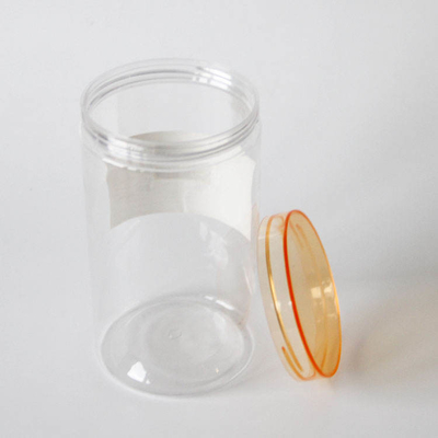 1500ml Geniş Ağız Büyük Yuvarlak Açık Plastik Kavanoz Yiyecek 100 Kalibre