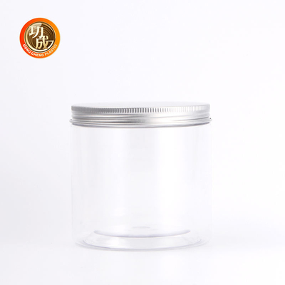 Özel gıda sınıfı PET 850ml kapağı olan açık plastik kavanoz