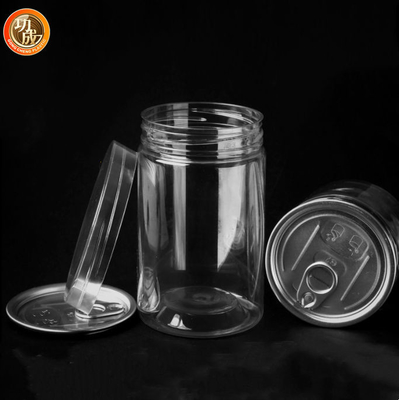 85 Kalibre 300ml Şekerli Kurabiye Kavanozu Açık Küçük Gıda Kaliteli Plastik Paket Kavanozu