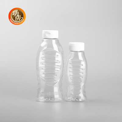 Kolay doldurmak için şeffaf plastik baharat sıkıştırma şişesi