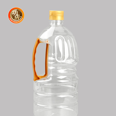 Açık Plastik Sos Şişeleri Gıda Kaliteli Silindir Paket 1000ml-1800ml Kapasite
