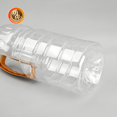 Açık Plastik Sos Şişeleri Gıda Kaliteli Silindir Paket 1000ml-1800ml Kapasite